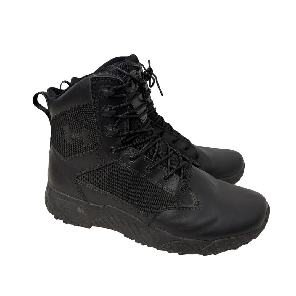 Under Armour Stellar TAC 8-Inch Tactical Boots Men’s Size 10.5 Black Leather